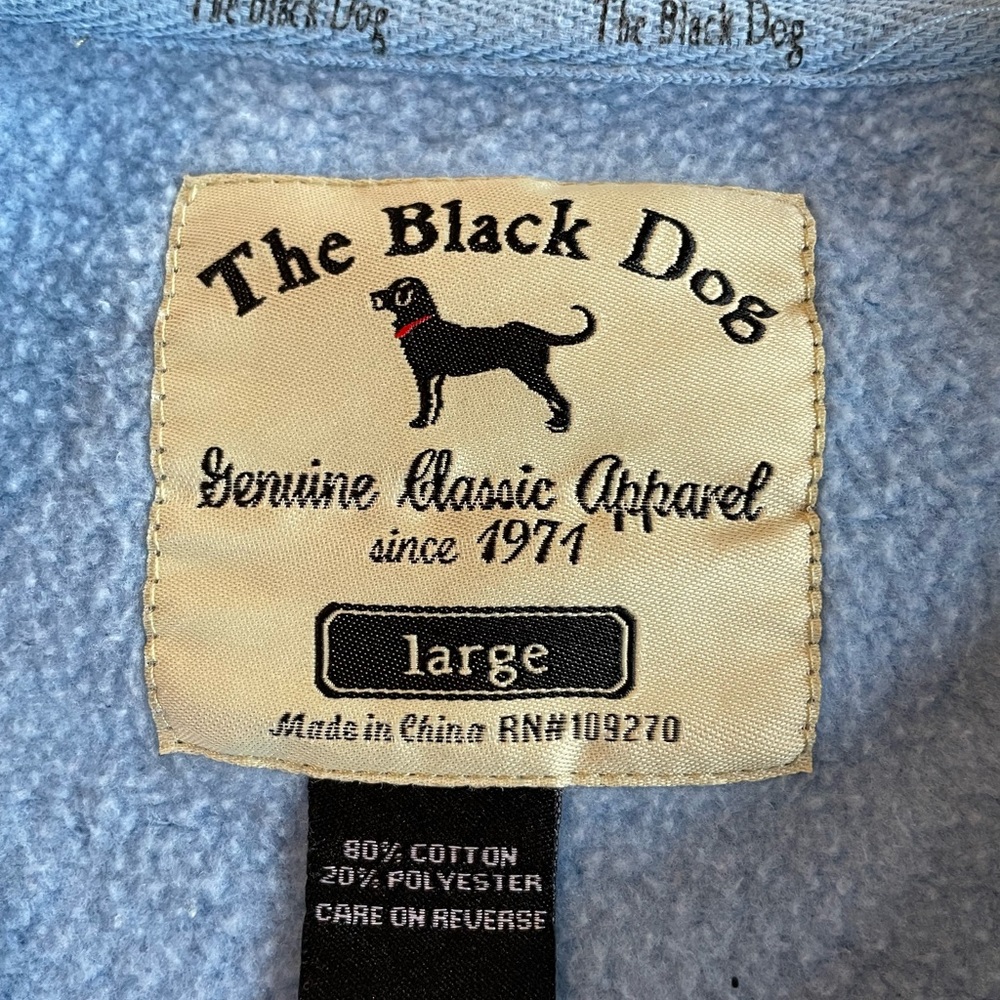 The Black Dog blue sweatshirt
